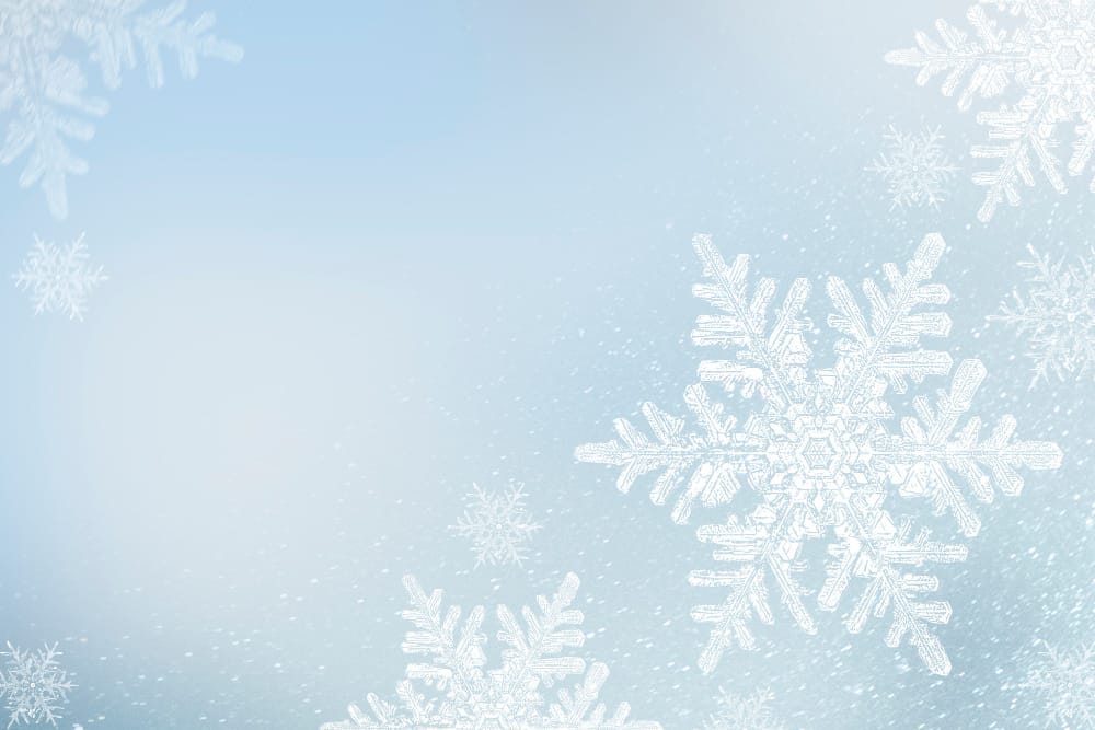 snowflakes blue winter background