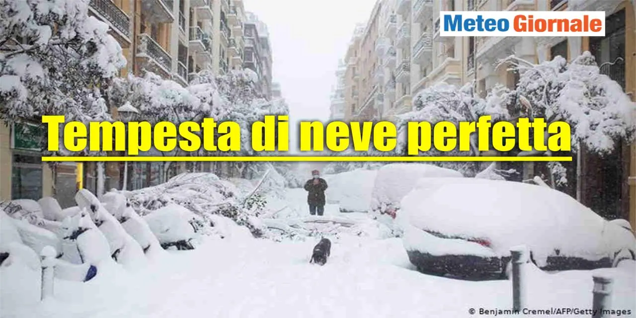 Meteo: la nevicata perfetta dopo crollo della temperatura, tutto è pronto