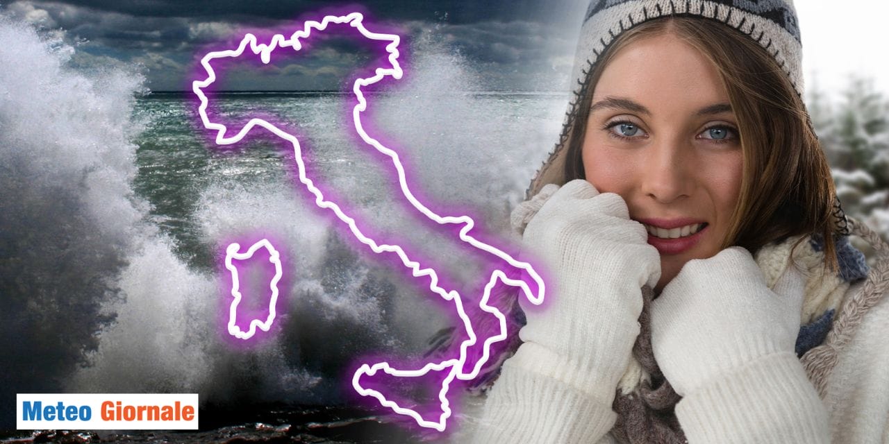 freddo gelo nord pioggia neve sud