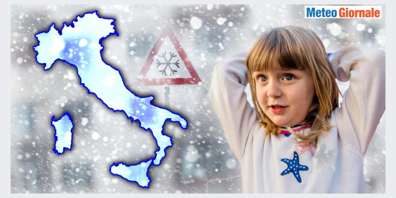Meteo: gelo in arrivo, vediamo quando