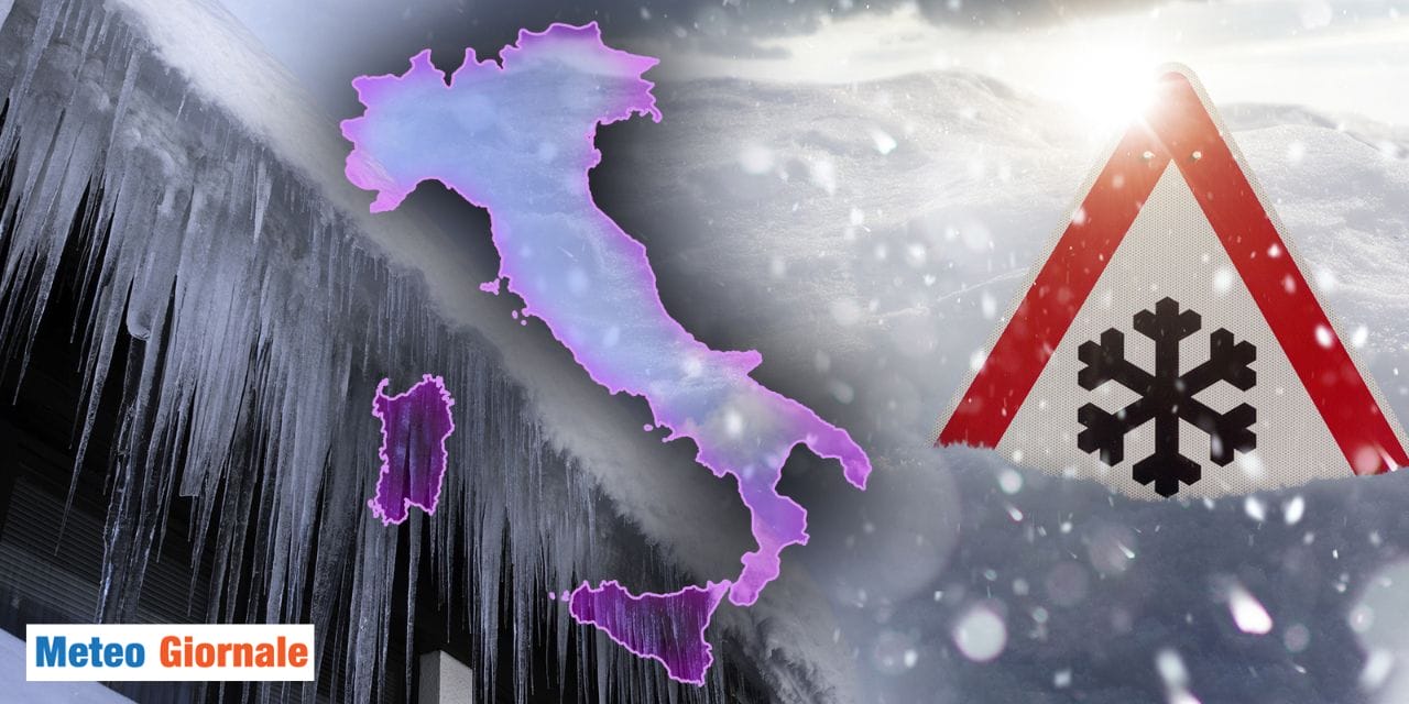 inverno gelido nevoso siamo pronti