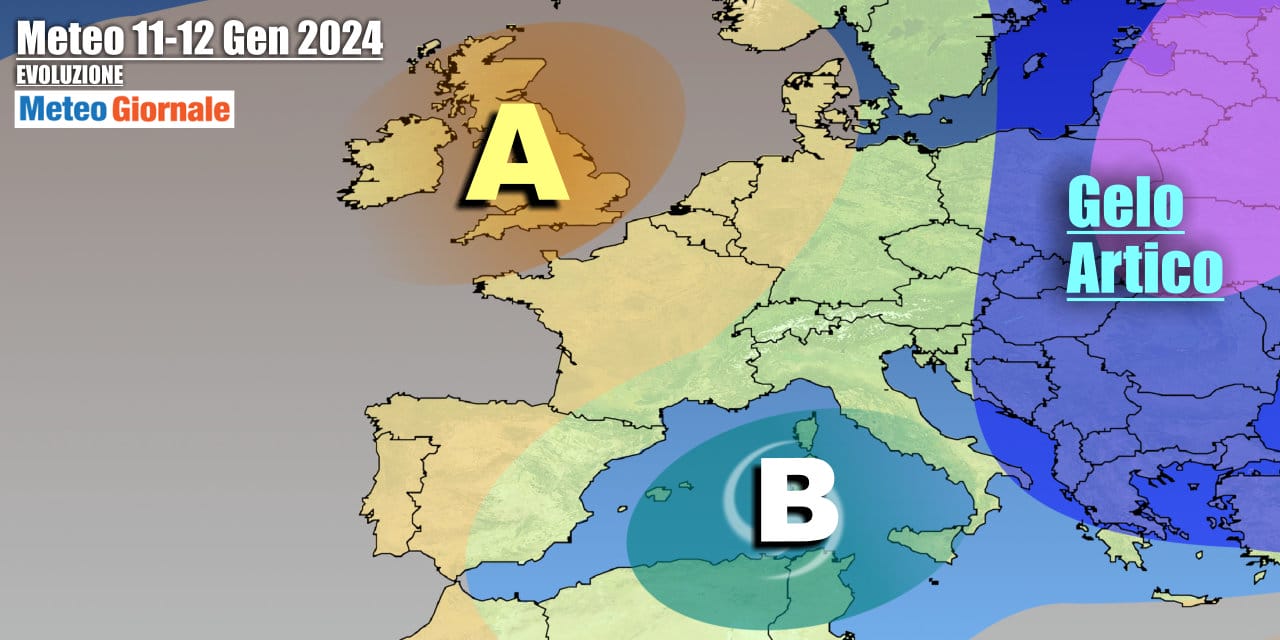 Scenario ancora ciclonico tra giovedì e venerdì
