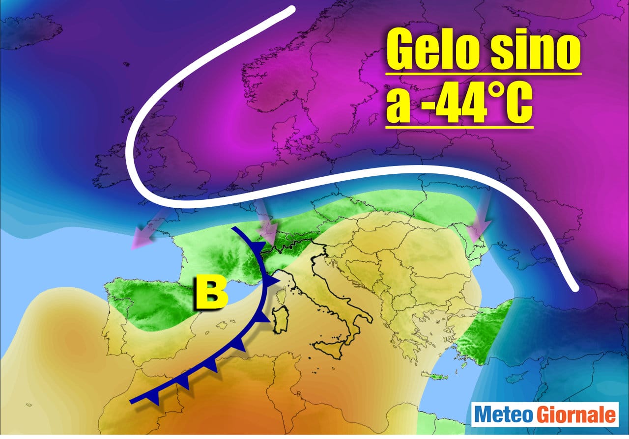 Grande gelo nel Nord Europa, ripercussioni meteo in Italia. Vediamole