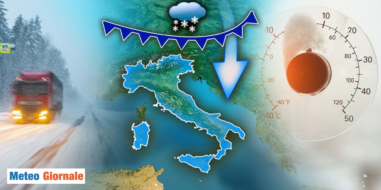 Meteo: neve e freddo in aumento dall’Epifania, i dettagli