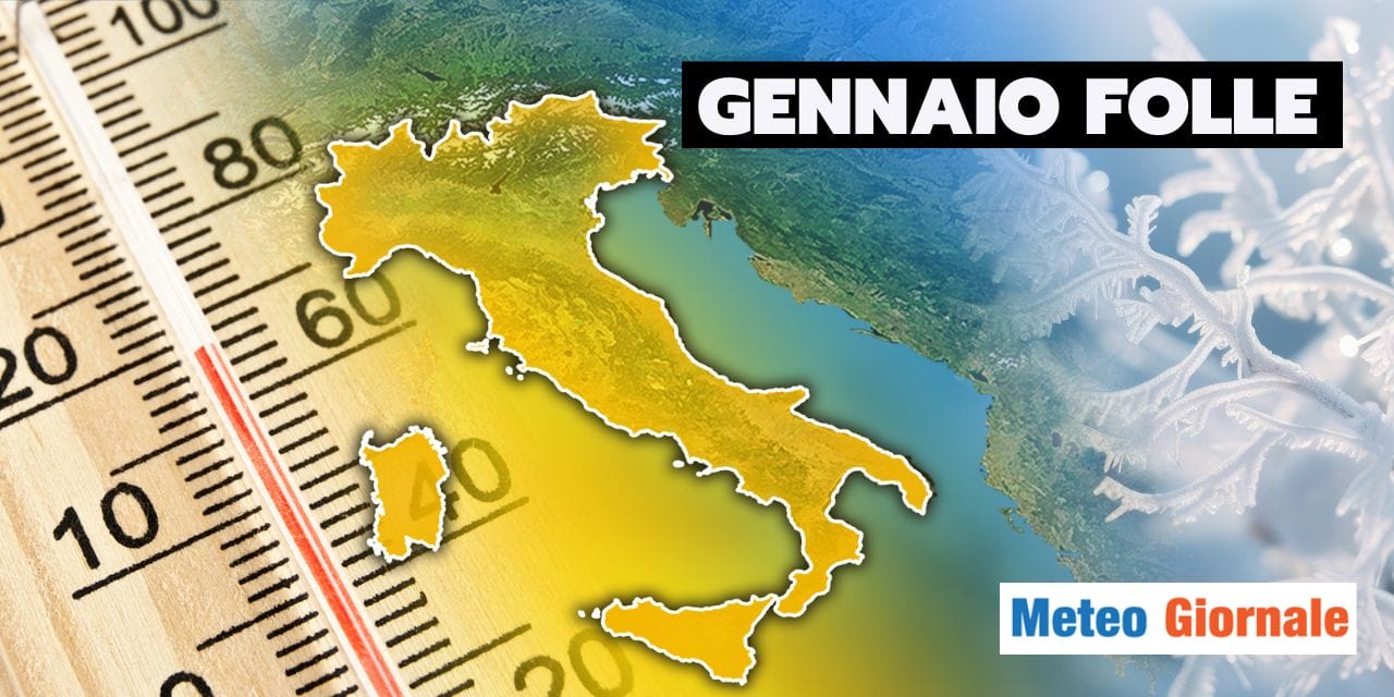 meteo gennaio folle temperature mite caldo anomalo