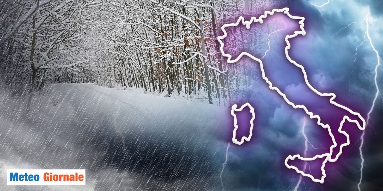 meteo inizio anno dinamico pioggia neve
