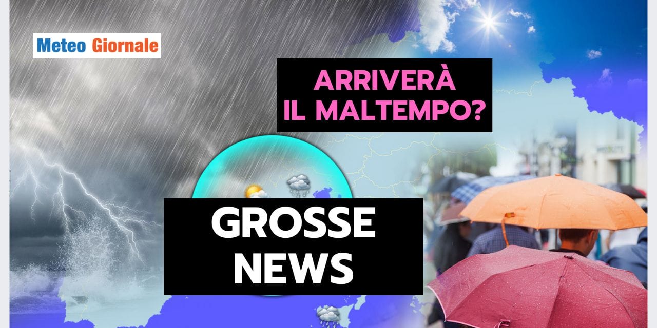 Meteo: aria mite ancora per poco, poi GROSSE NOVITA’