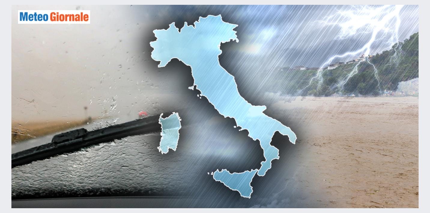 Italia sotto la pioggia nel weekend