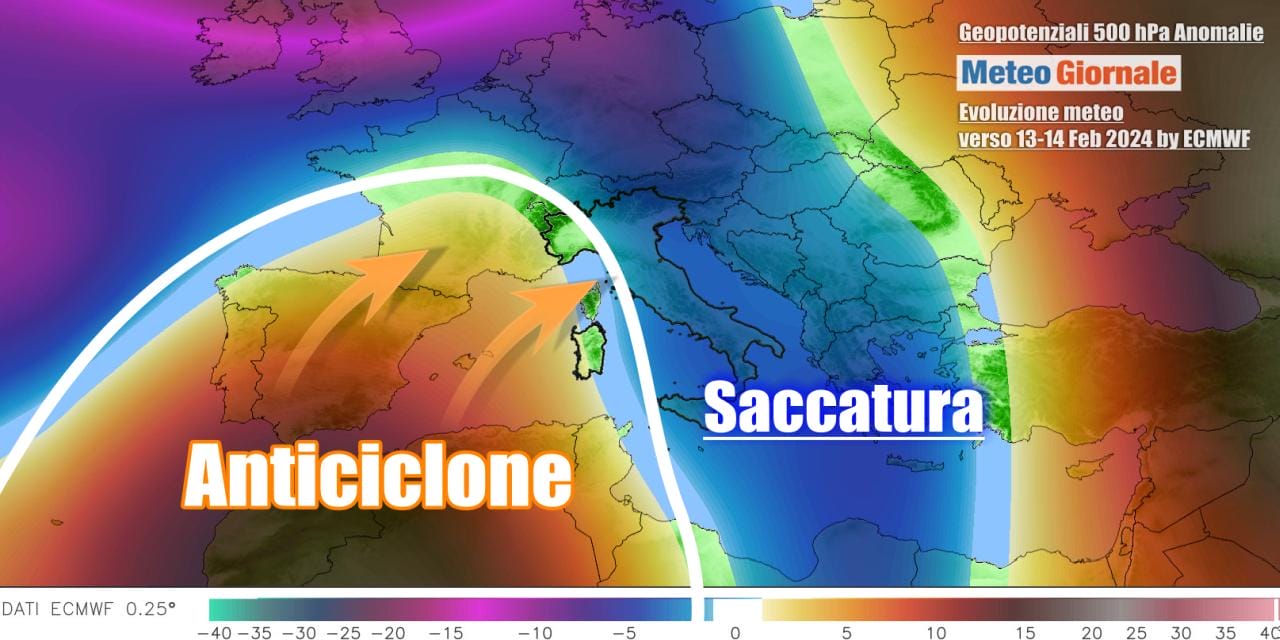 Cambia la previsione e torna l'Anticiclone