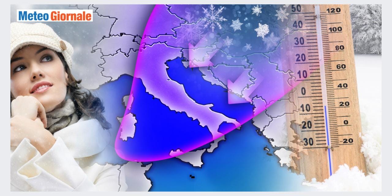 Freddo artico in rotta verso l'Italia