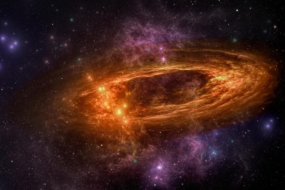 illustrazione dello spazio di esplosione della galassia2