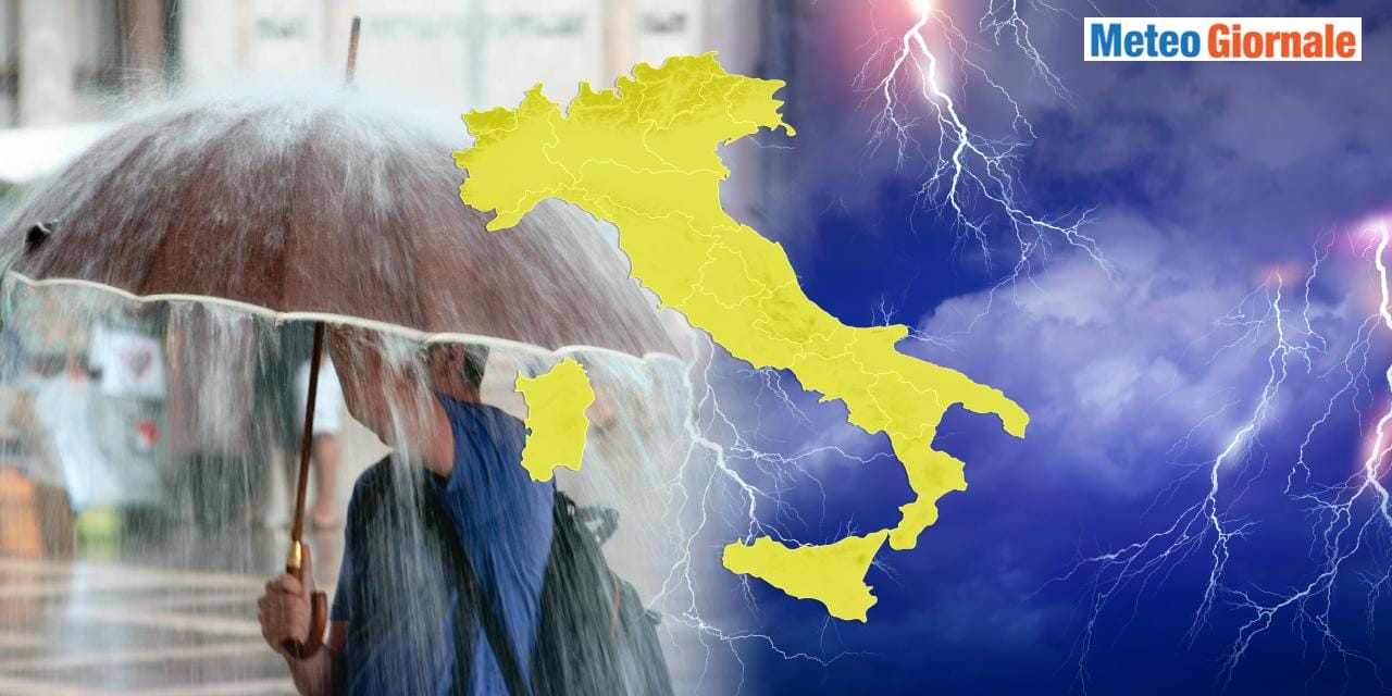 Grosse piogge nel weekend soprattutto al Sud