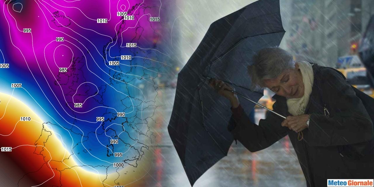 Grandi piogge in arrivo con un profondo ciclone