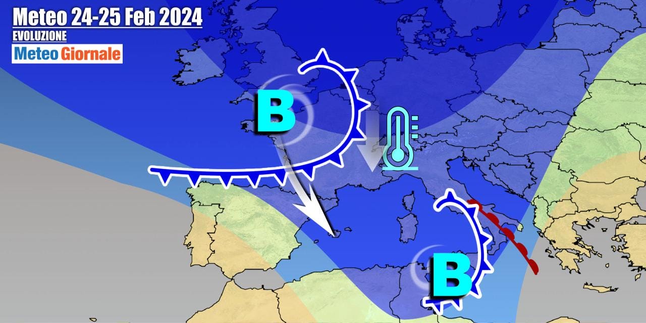 Perturbazioni in serie verso l'Italia