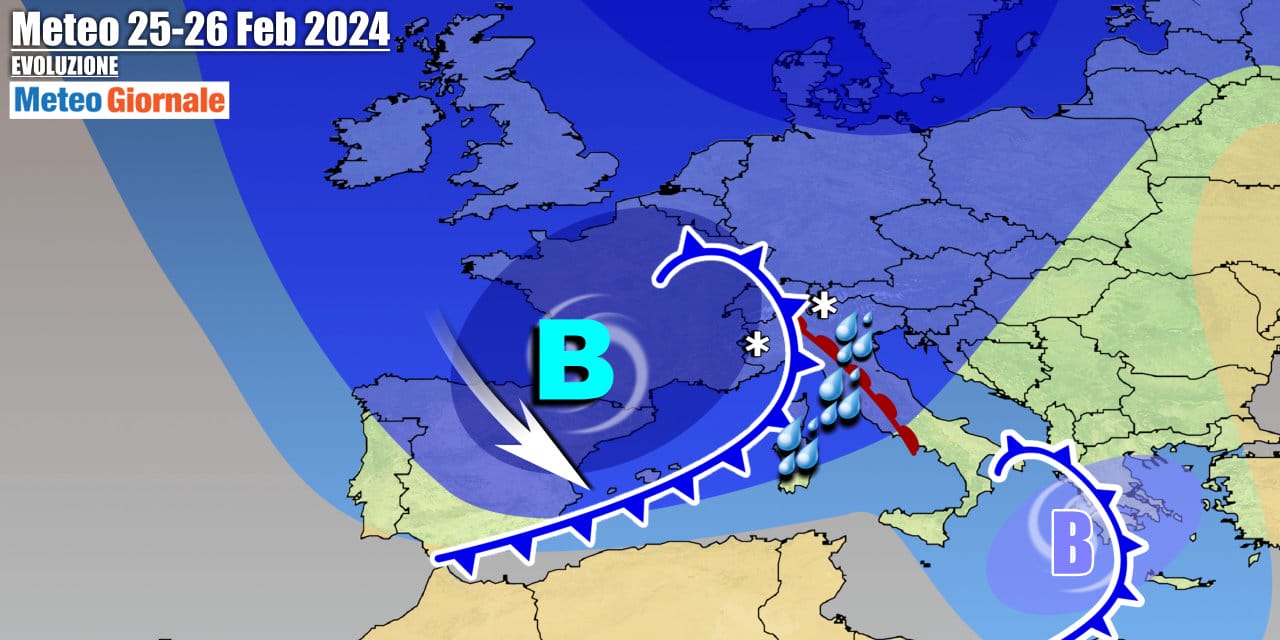 Maltempo pronto a mettere l'Italia sotto torchio