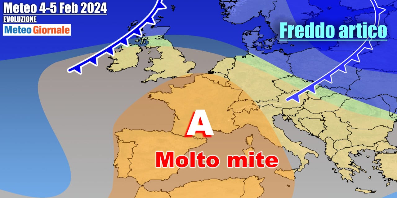 Super Anticiclone ed Inverno relegato sull'Europa Nord-Orientale