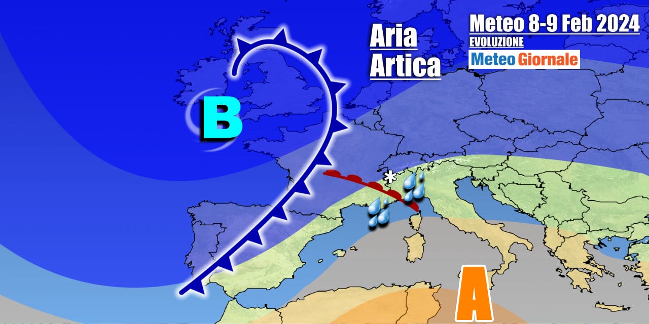Perturbazione fra pochi giorni verso l'Italia