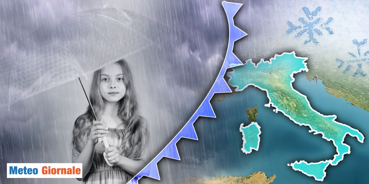 meteo cede anticiclone arrivano freddo pioggia neve