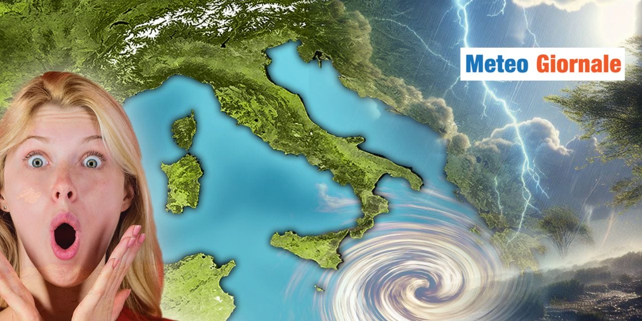 meteo ciclone africano verso sud italia