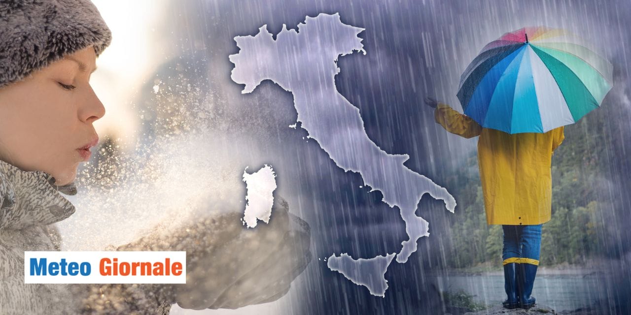 meteo ecco bel tempo pioggia neve italia