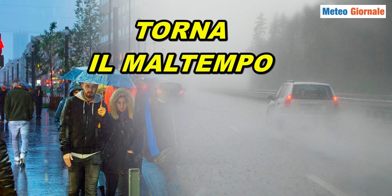 Meteo: torna la pioggia su parte d’Italia, ecco quando