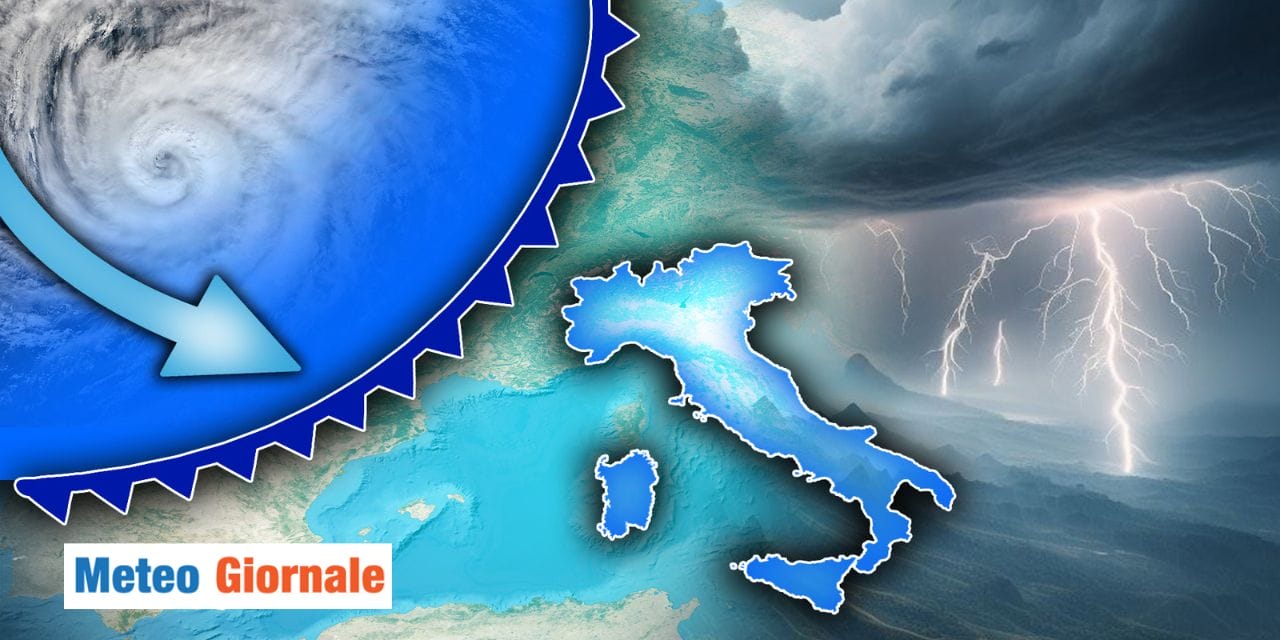 meteo week end di maltempo italia pioggia neve