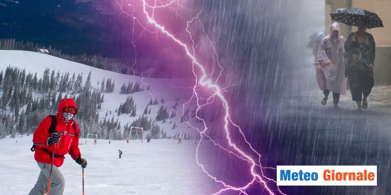 meteo week end neve pioggia
