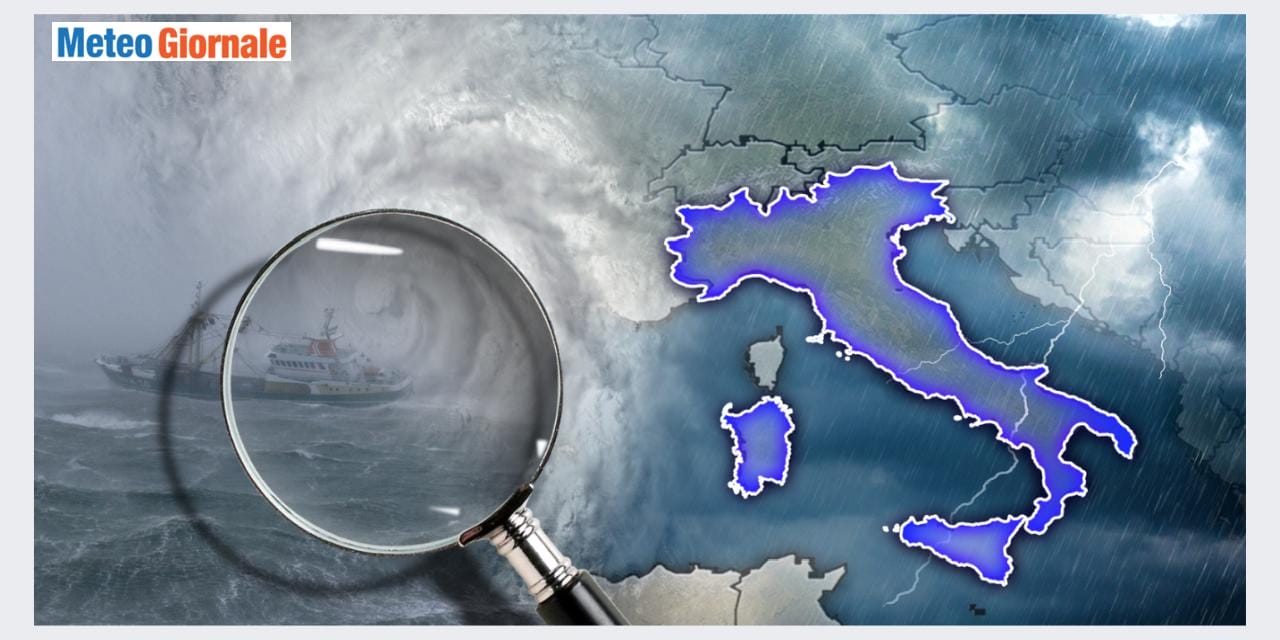 Arriva un ciclone sui mari italiani