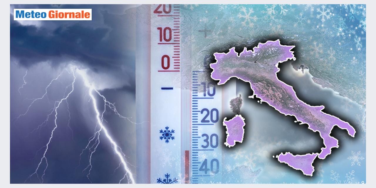 Meteo: stop Anticiclone e arriva il MALTEMPO con anche tanta NEVE