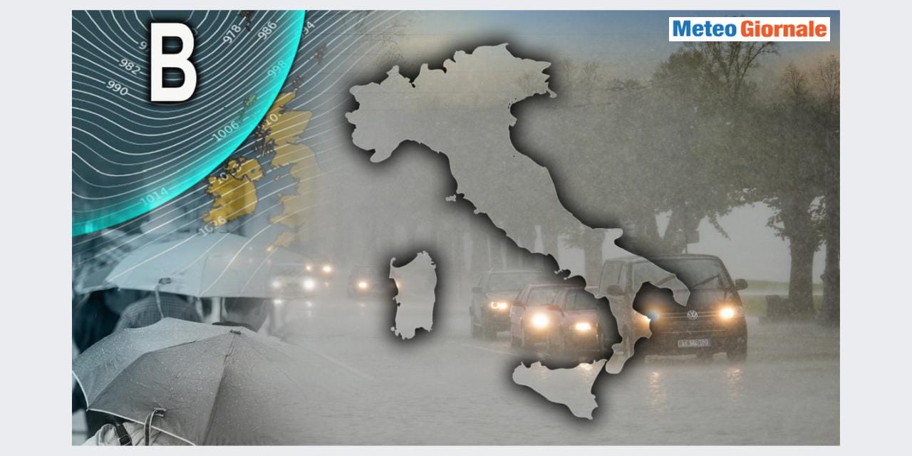 Maltempo metterà sotto torchio l'Italia