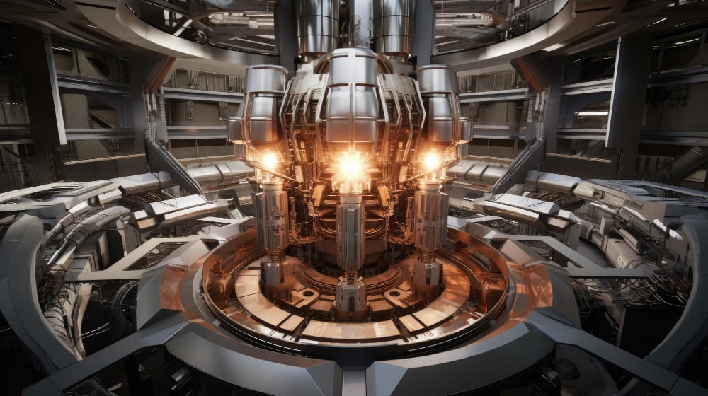 tokamak futuristico visto dall interno