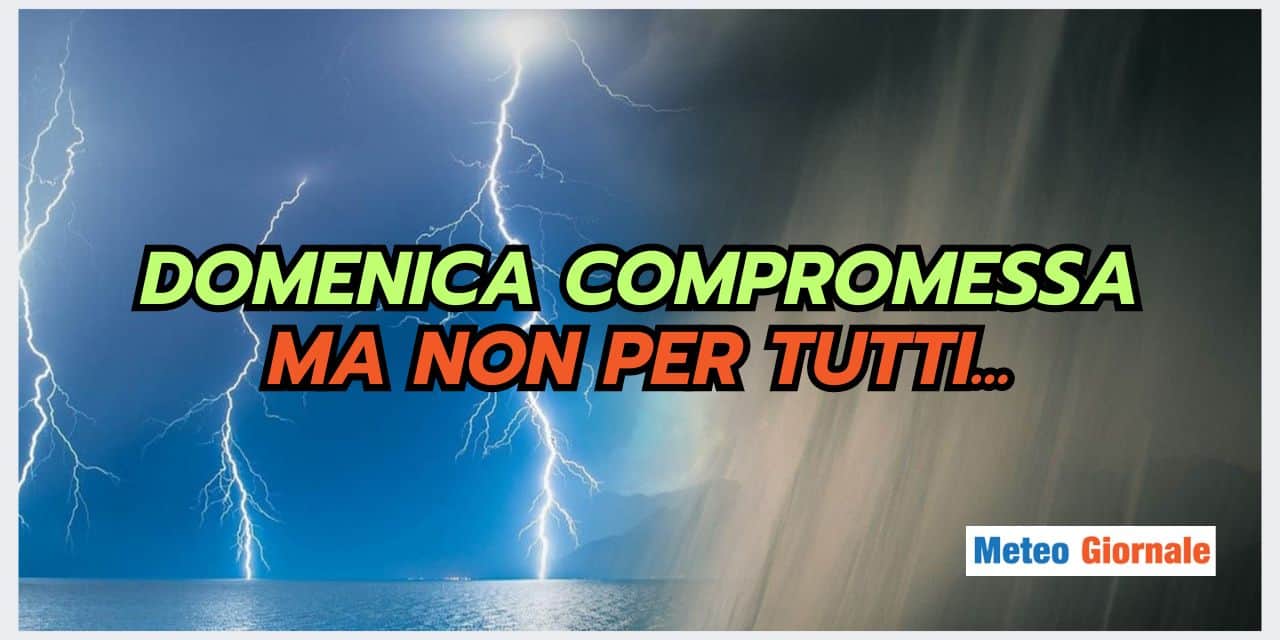 Meteo: Domenica delle Palme COMPROMESSA per alcune Regioni