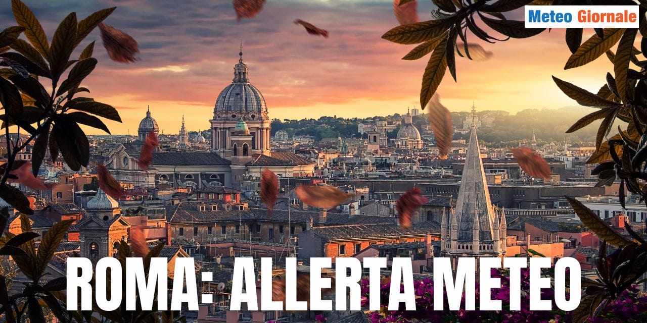 Allerta maltempo gialla a Roma e nel Lazio con pioggia e temporali in arrivo