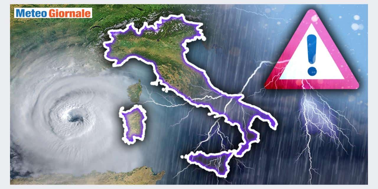 Vortice ciclonico porterà maltempo