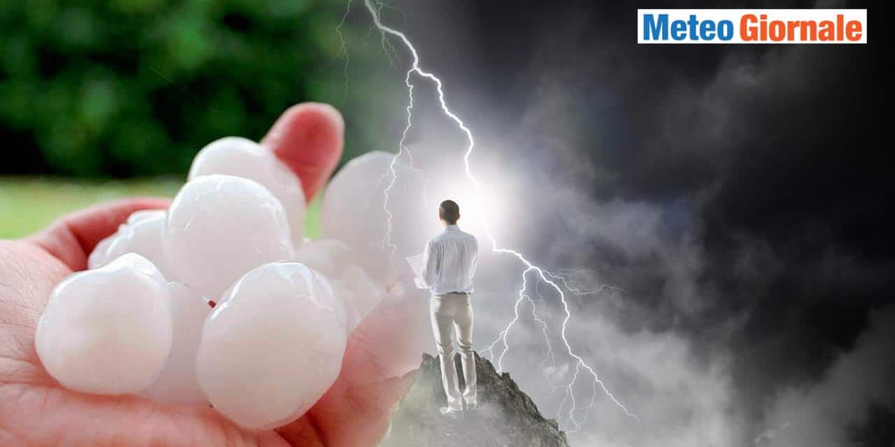 Meteo: temporali eccezionali su parte d’Italia con super grandinate