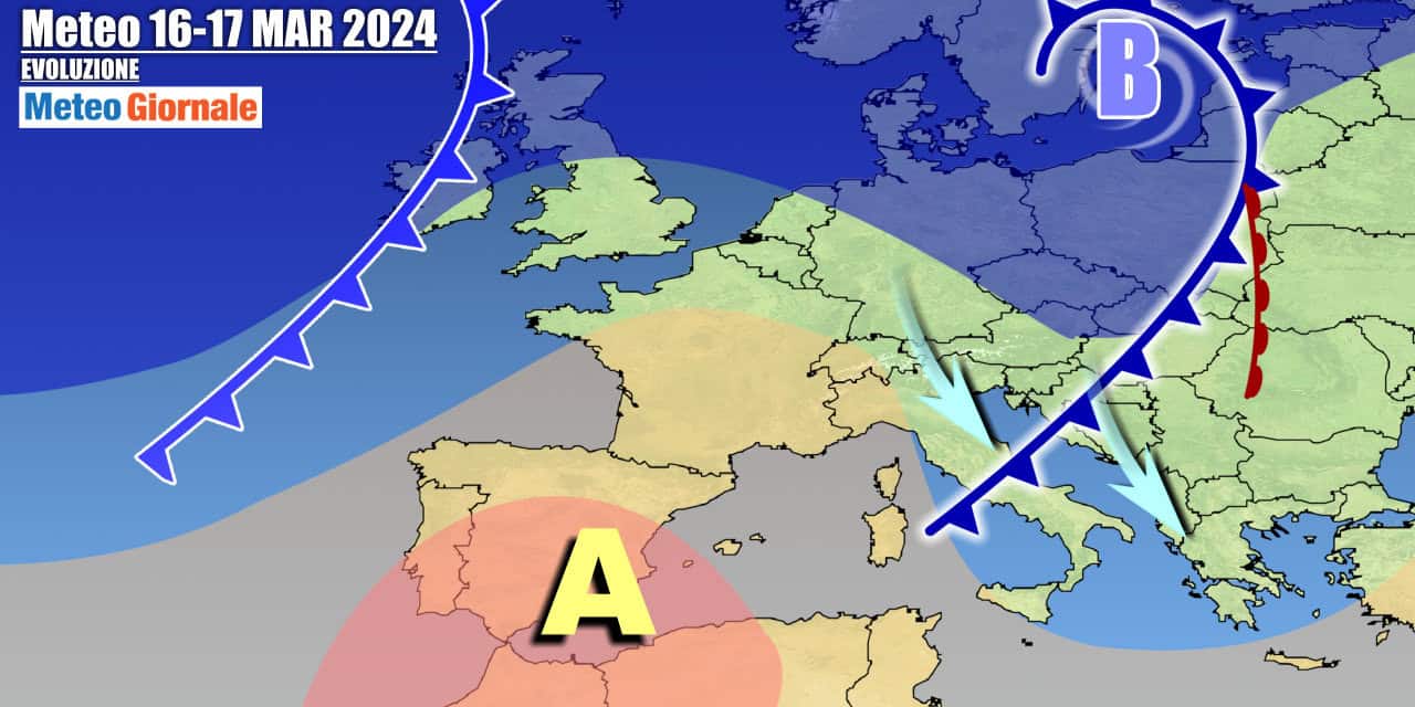 Temporaneo peggioramento sabato 16