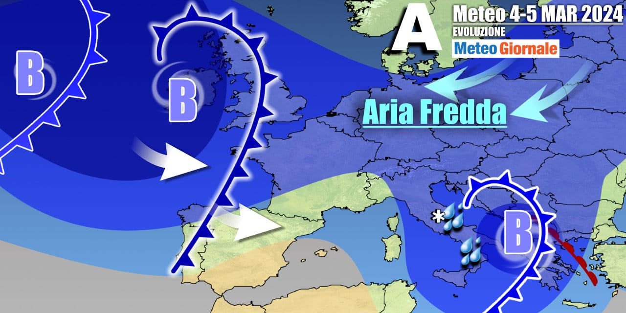 Correnti atlantiche e aria fredda si scontreranno in Europa