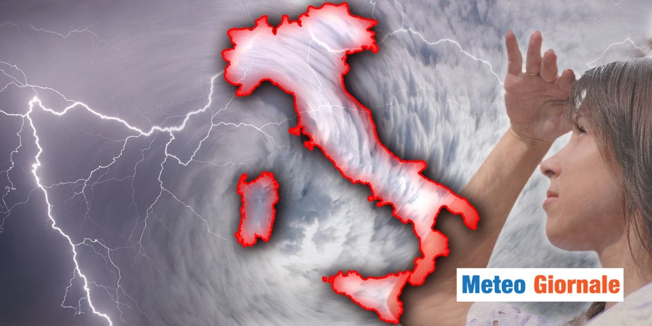 meteo ciclone in arrivo attenzione nubifragi
