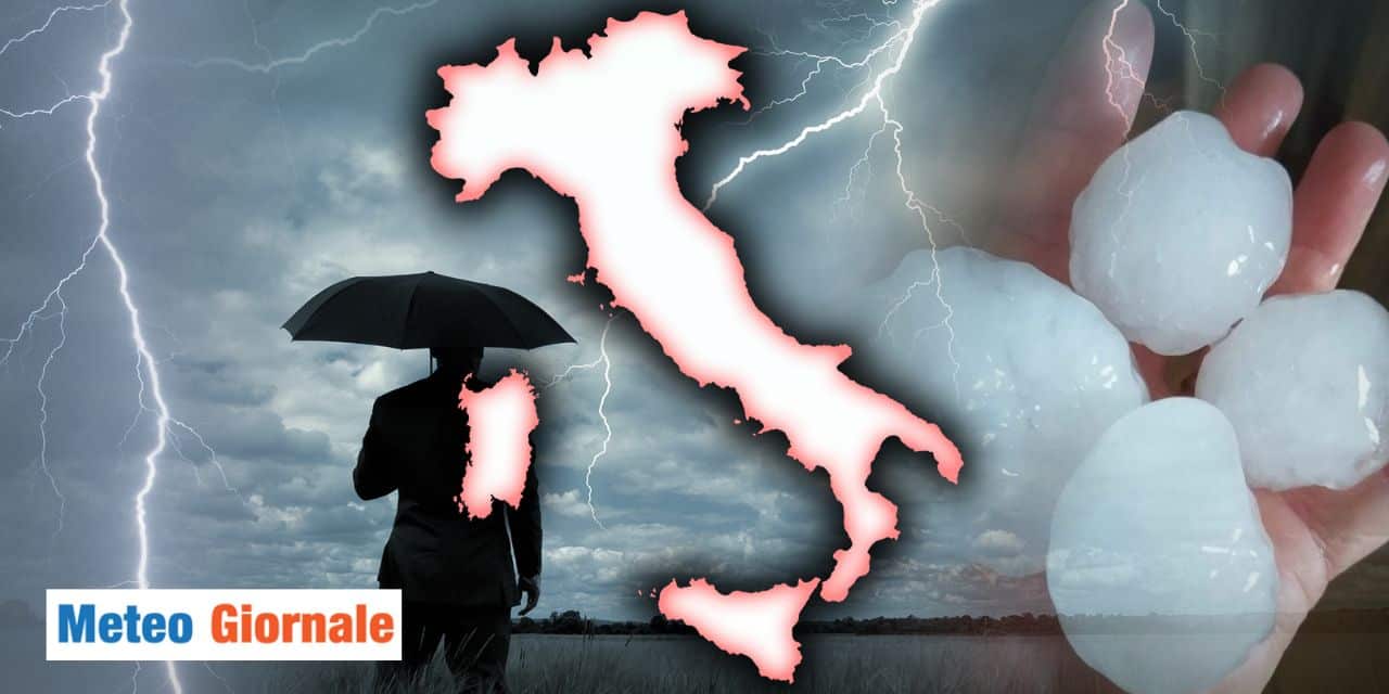 Meteo estremo nella domenica delle Palme, tra caldo e grandine grossa