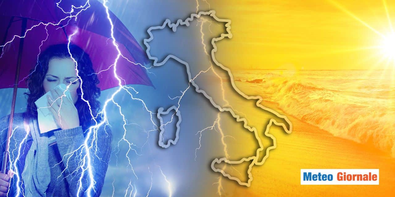 meteo nubifragi caldo anomalo pasqua