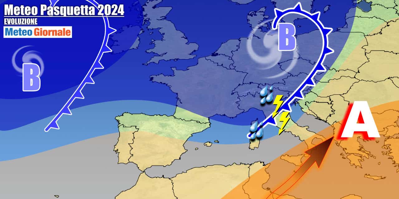 Evoluzione per Pasquetta con Italia ancora divisa in due