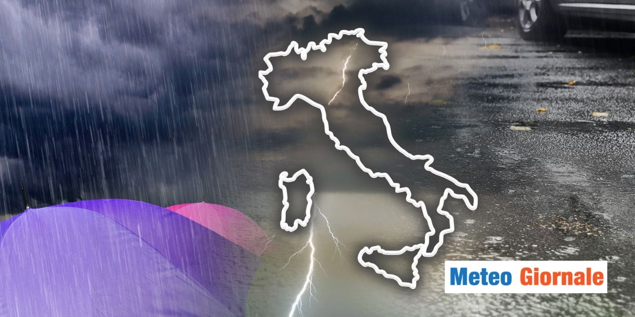 meteo perturbazioni a raffica italia