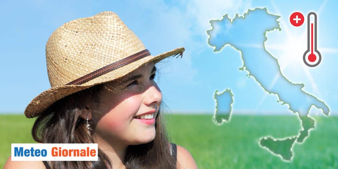 meteo salgono ovunque le temperature