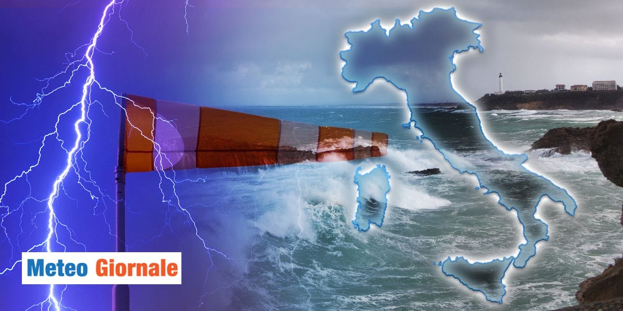 meteo venti tempestosi ciclone oggi