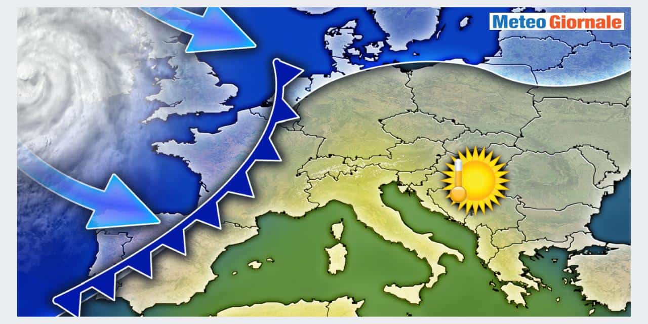 Altre perturbazioni atlantiche, dopo una pausa di circa una settimana