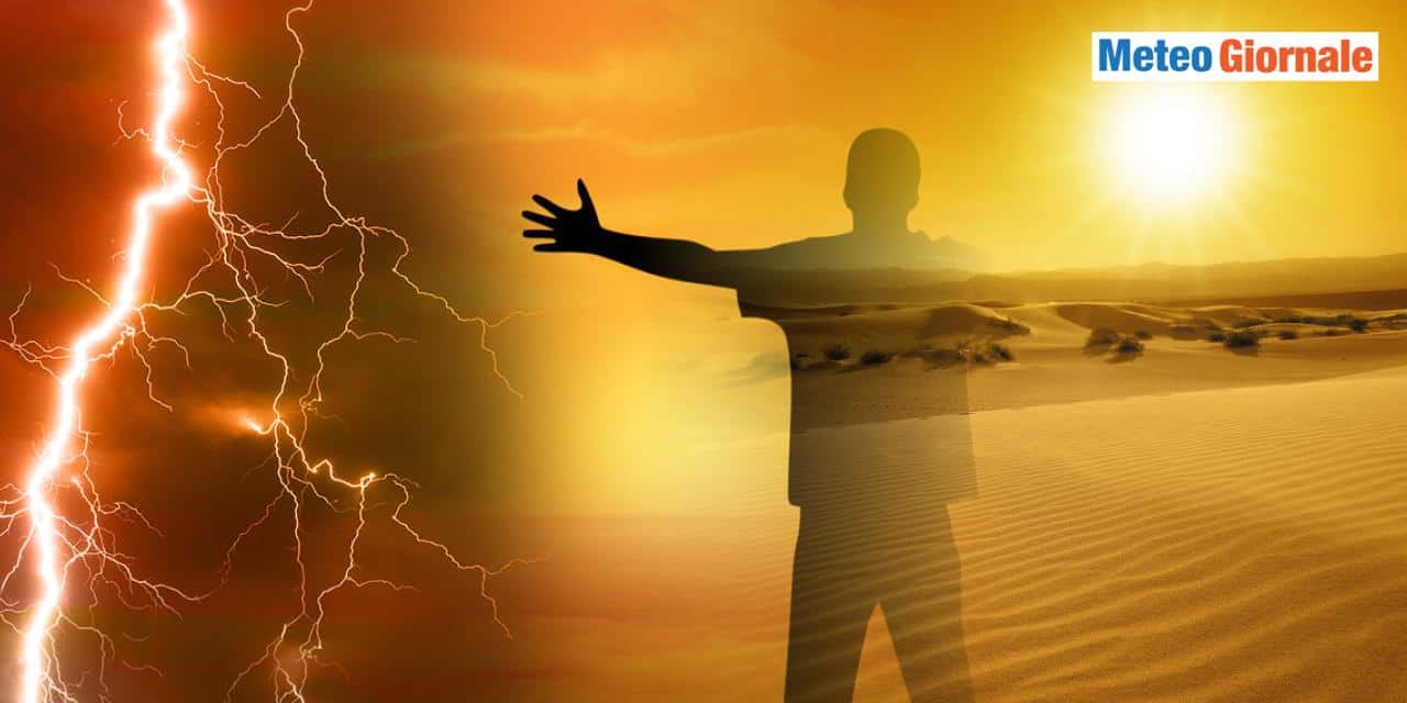 Caldo anomalo protagonista, ma anche primi violenti temporali