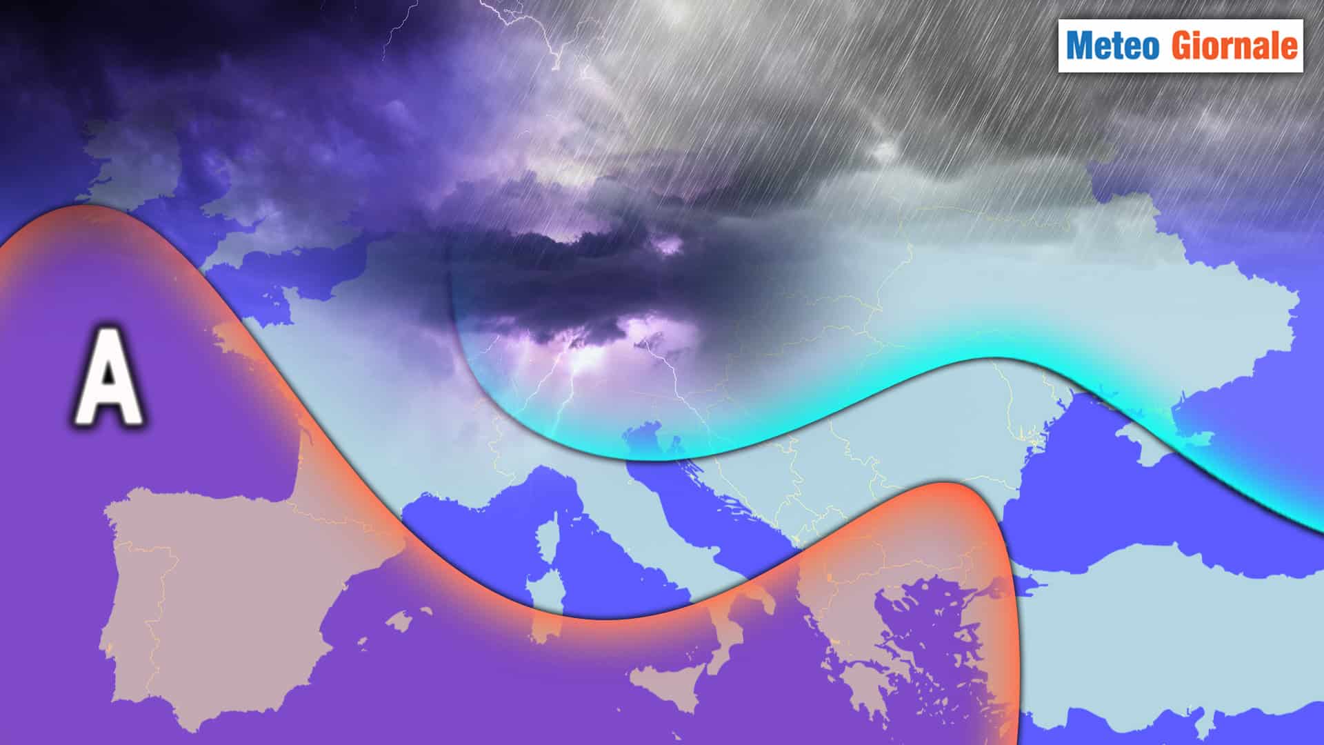 Crollo dell’Anticiclone, stop CALDO e METEO anomalo