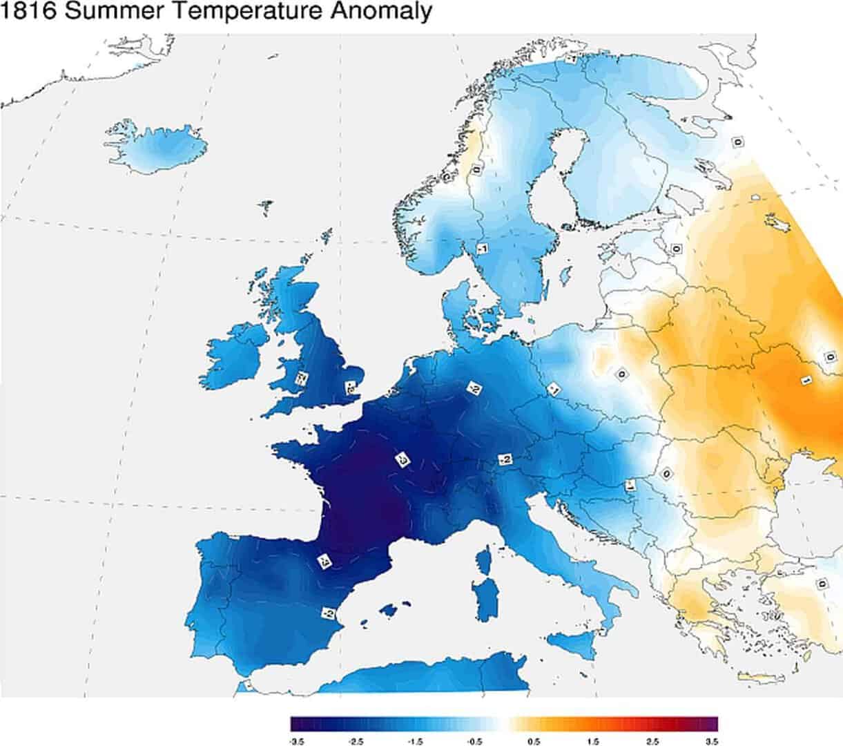 L'anno 1816 col clima estivo alterato