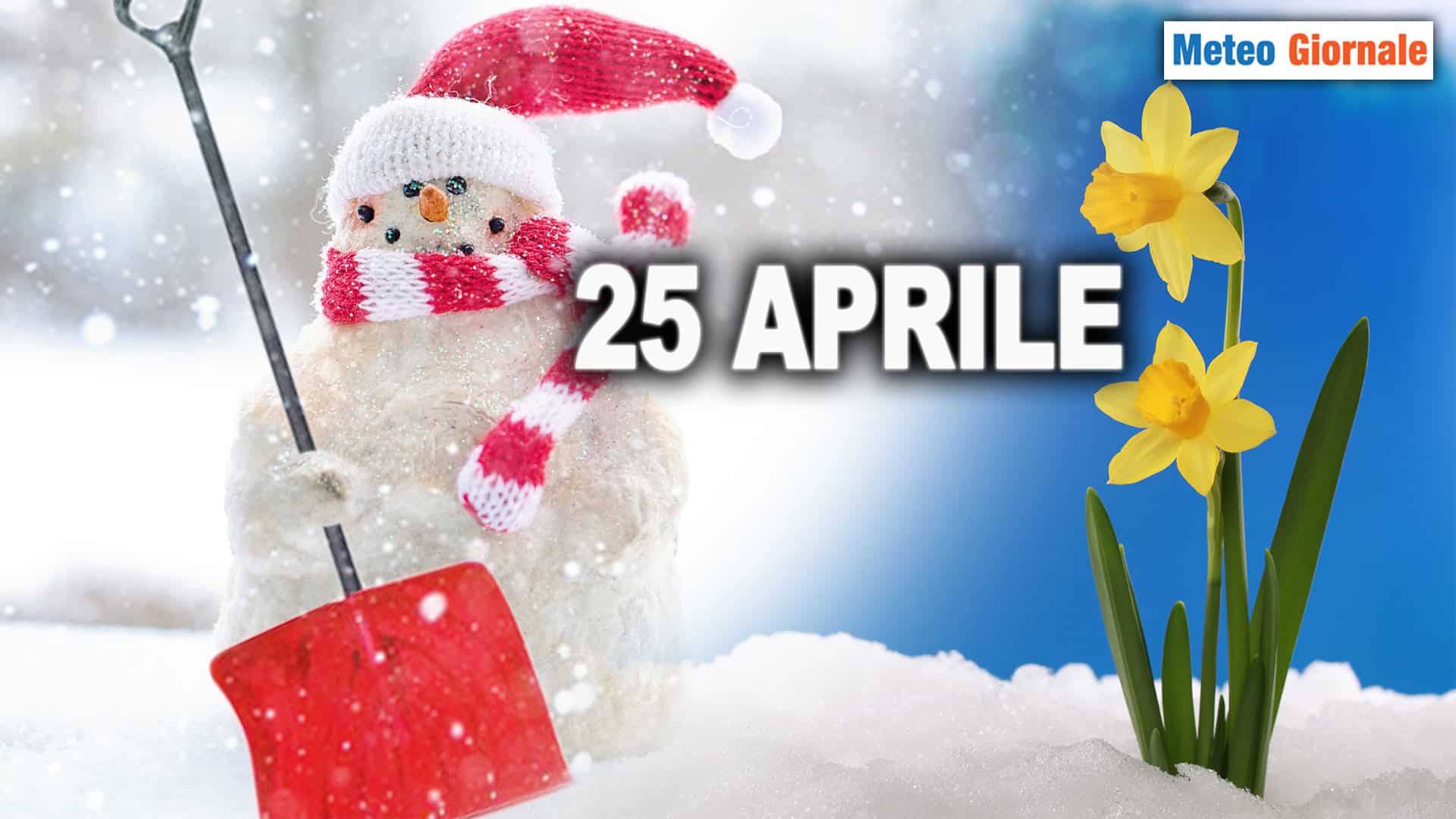 Ponte del 25 Aprile o Natale? Beh, dal METEO più simile al Natale