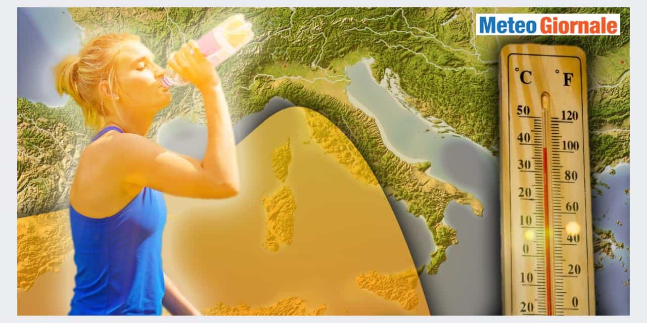 Aria bollente pronta ad arrivare dall'Africa